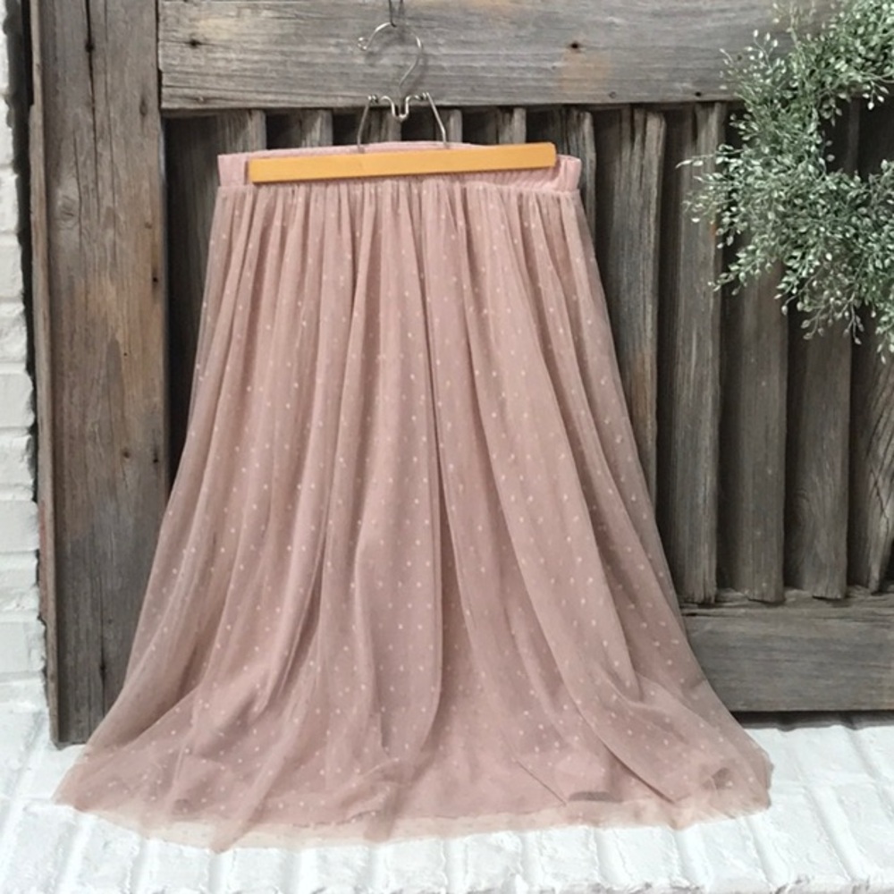 Garnet Hill prima tulle skirt in soft pink